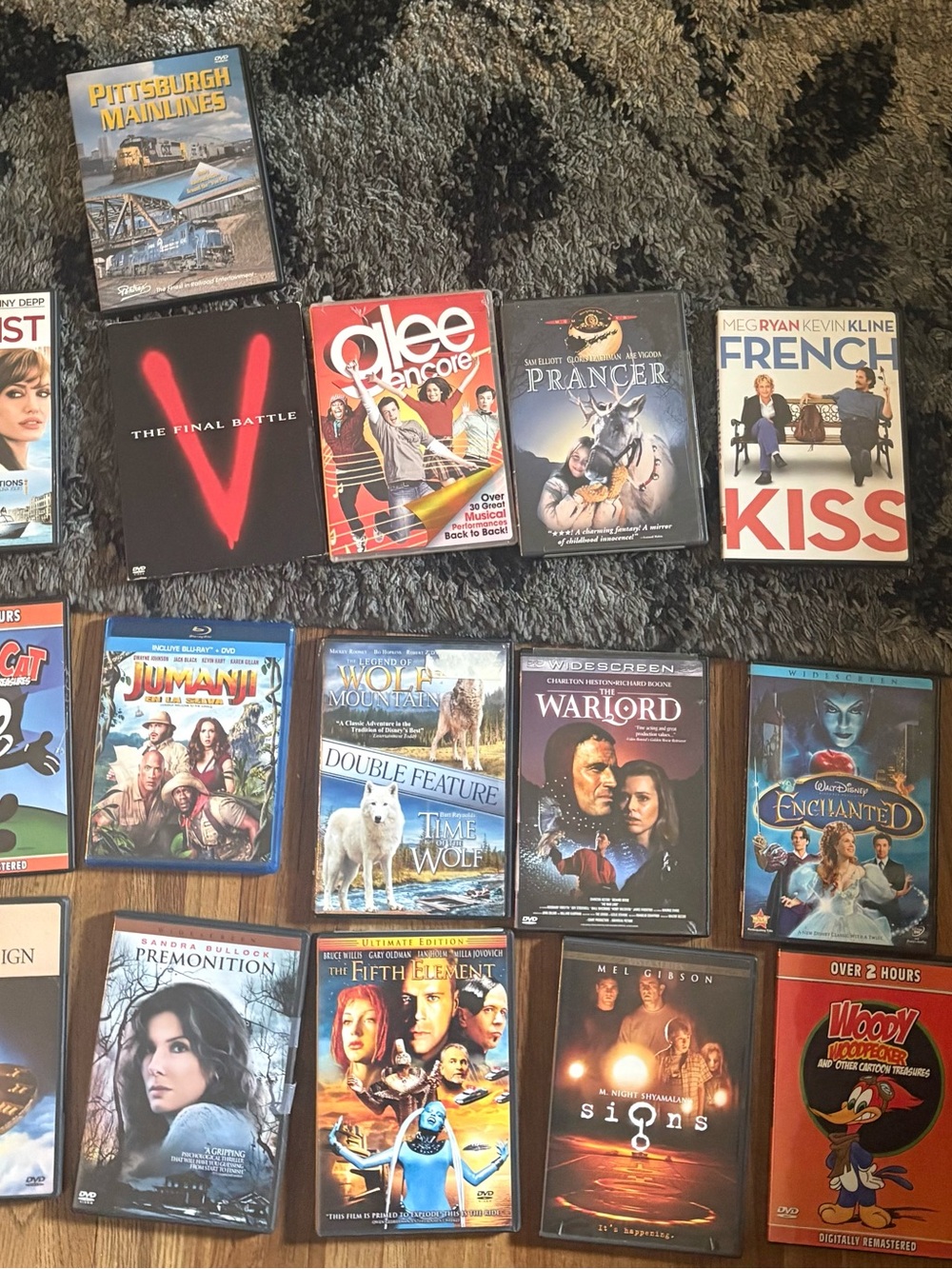 Assorted DVD Movie Collection - Black DVD Cases